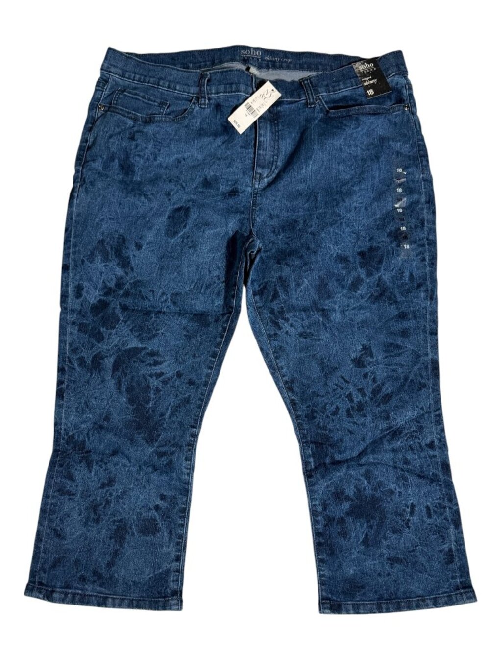 NWT New York & Co. SoHo Jeans Skinny Crop, SZ 18